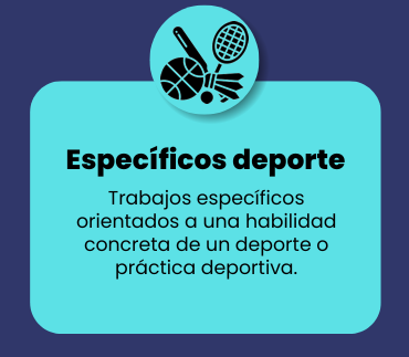 Programa específico de tu deporte