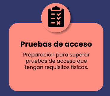 Pruebas de acceso con test físicos